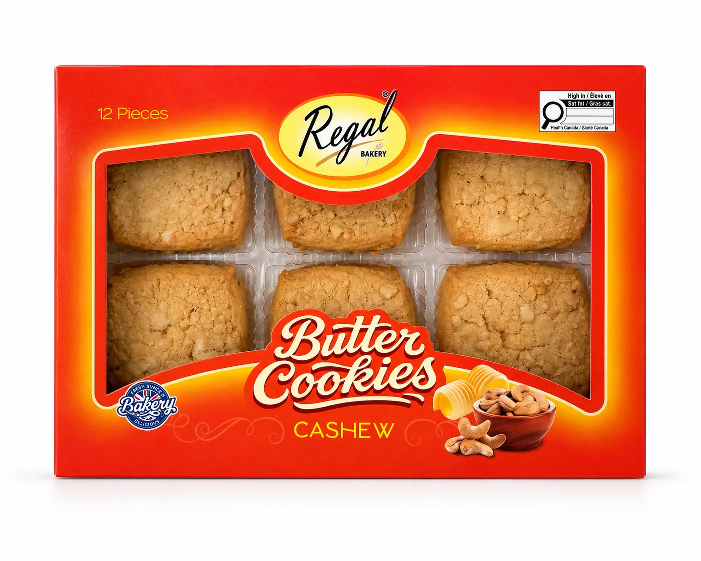 Regal Cashew Butter Cookies 270g – Premium Buttery Cashew Biscuits | Perfect Tea-Time Snack